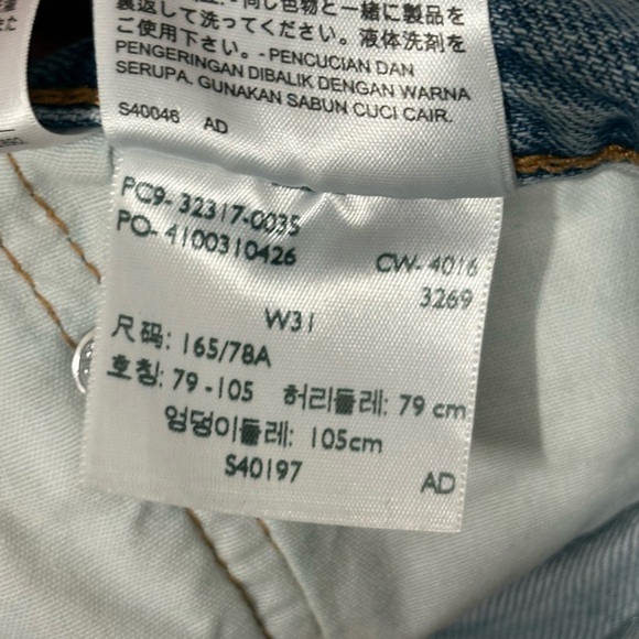 Levi's blue 501 Button Fly Cut Off Distressed summer Jean Shorts size  32 NWT - Picture 3 of 16